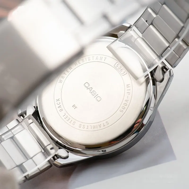 Casio Enticer Black Dial Triple-fold Men's Watch- MTP-V005D-1B5